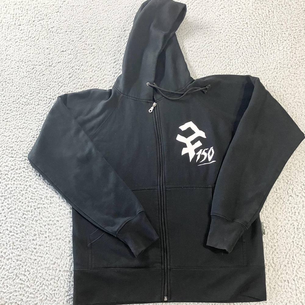 RuneScape Hoodie Mens Medium Black‎ Zip Up Chosen Commander Goblin Graphic Rare